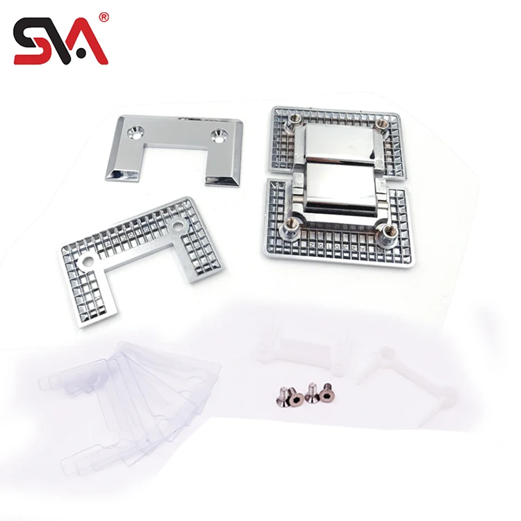 SVA-213A Bathroom Hotel Office Sliding Glass Door Connector 180 Degree Brass PC BN SB MB Frameless Shower Door Hinge