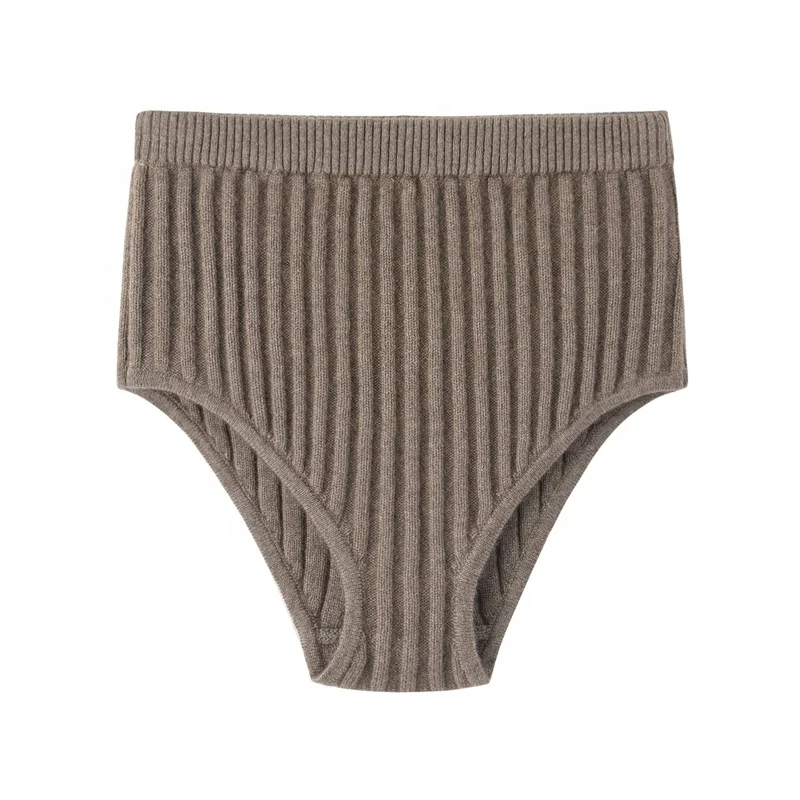 Women Knitted Pure Cashmere Undies Panties Underwear Briefs Intimates Shorts Women