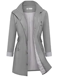 ODM OEM Waterproof Windbreaker Manufacturer Custom Women Clothing Trench Coat Windbreaker Jacket