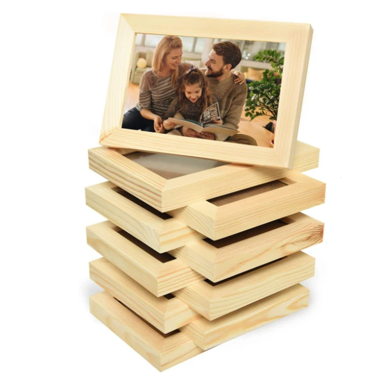 
Wholesale family display cabinet wall decoration decorative wooden photo frame 