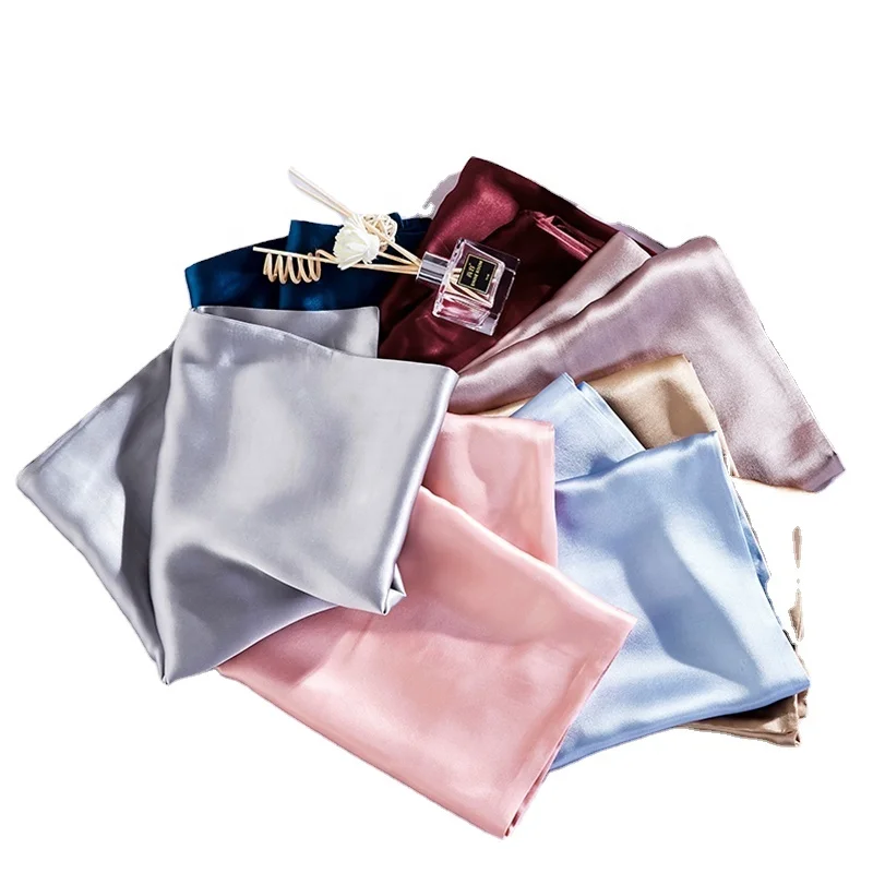 mulberry silk pillowcase and scrunchie set Jili brand Luxury all size 6A grade silk pillowcase 100% mulberry silk for better sle