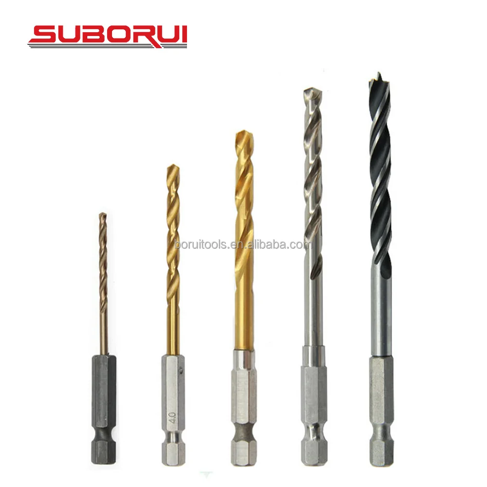 SUBORUI M2 4341 4241 M35 Co M42 Material Twist Drill Bit ODM OEM HSS Fully Ground Titanium for Metal Stainless Steel ISO 20mm