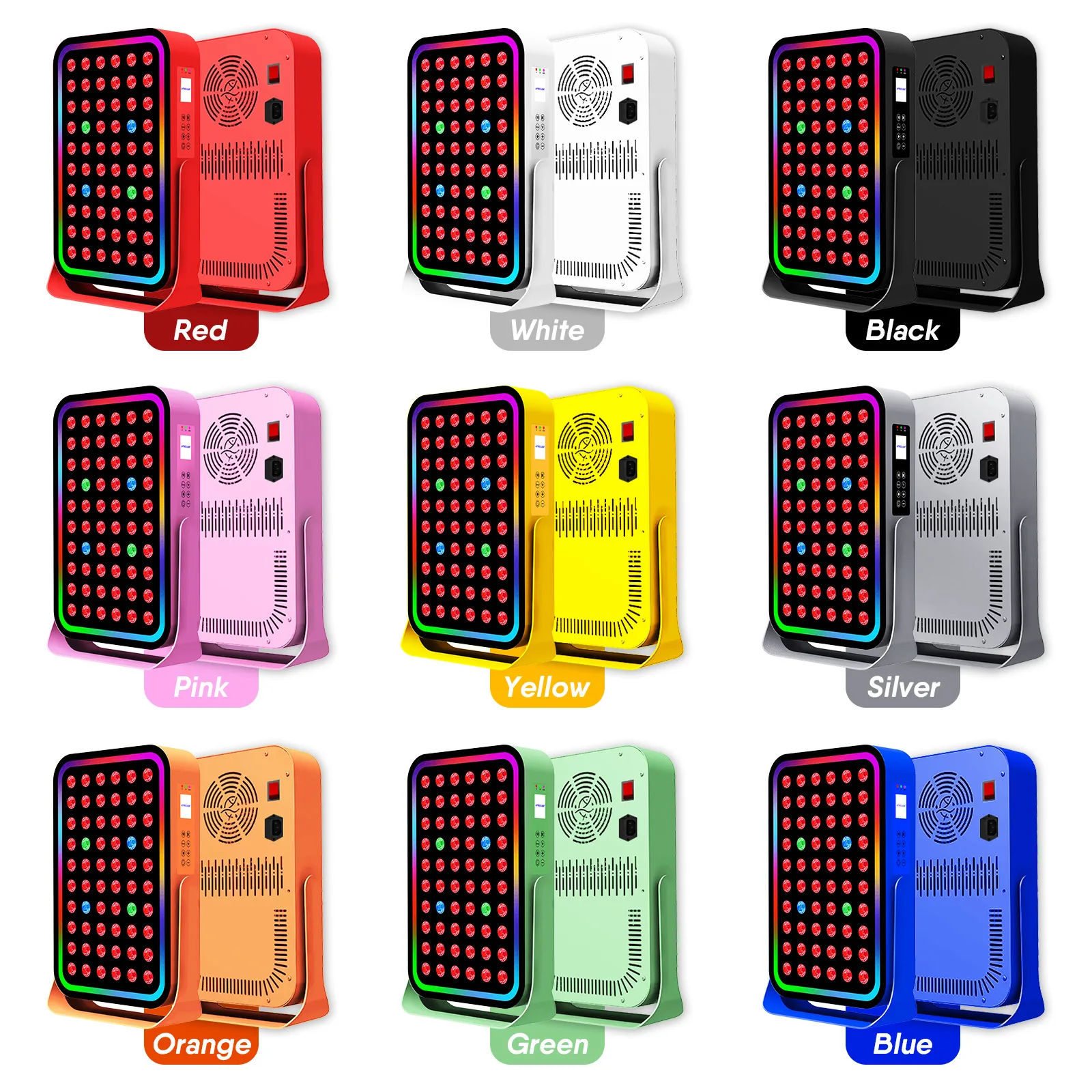 Платиновая красная световая панель RGB Изменение ближнего инфракрасного света терапия для ухода за кожей тела Красота и сон светодиодная
