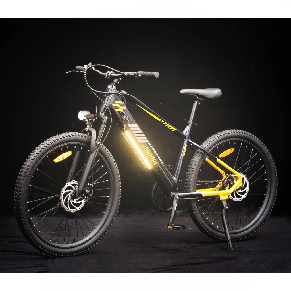 DOMLIN 27.5 Inch Mid Drive Full Suspension Ebike Lithium Battery Electric Mountain Bike