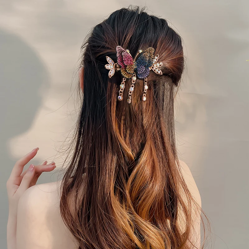 Wholesale Butterfly Clips Crab Claw Clamp Luxury Hair Claw Women Hair Accessories
