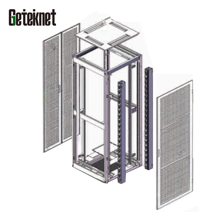 GETEKnet 19 inch 12v cooling fan network rack box home server rack vertical cable management