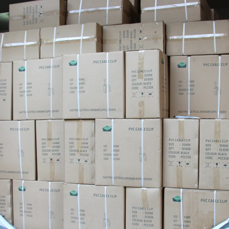 Circle nail cable clips