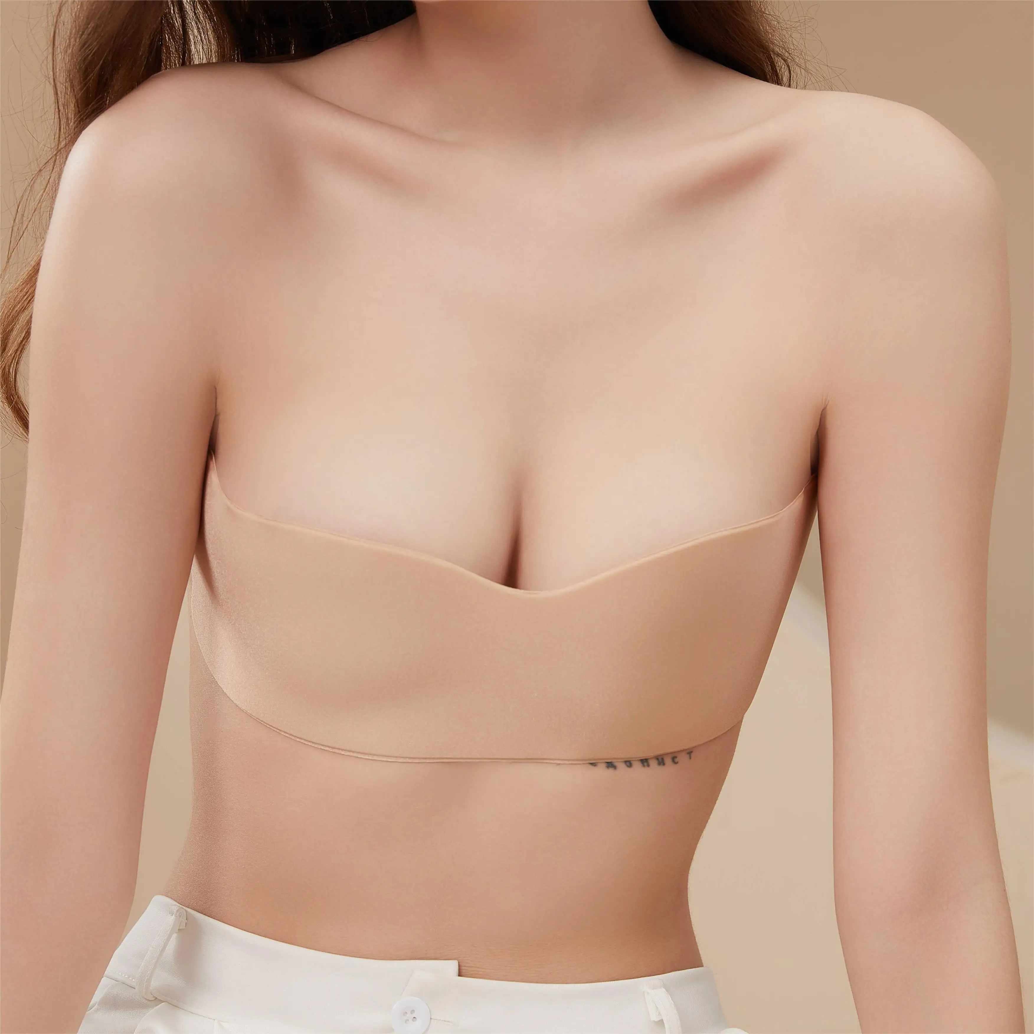 One strapless nipple lift short cover stealth rod level set breast lift thin adhesive push custom bra insert