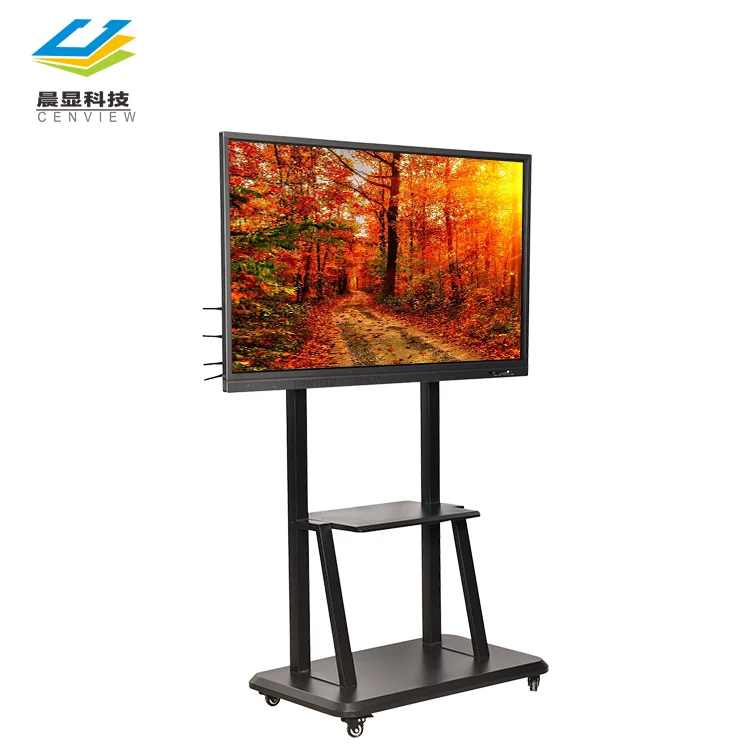 newest Cenview hotel meeting room digital signage wireless touch screen bezel sided wall monitor floor stand information kiosk