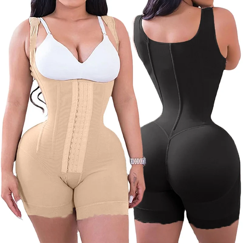 Women Shapewear Powernet Shape 3 Hook Shapes Post-Operatorias Shapetex Postoperative Girdle Colombian Lipo Compression Girdles