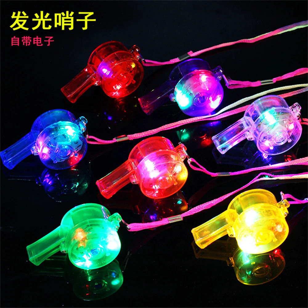 Wholesale Led Light Up Whistle Neon Party Flashing Whistle