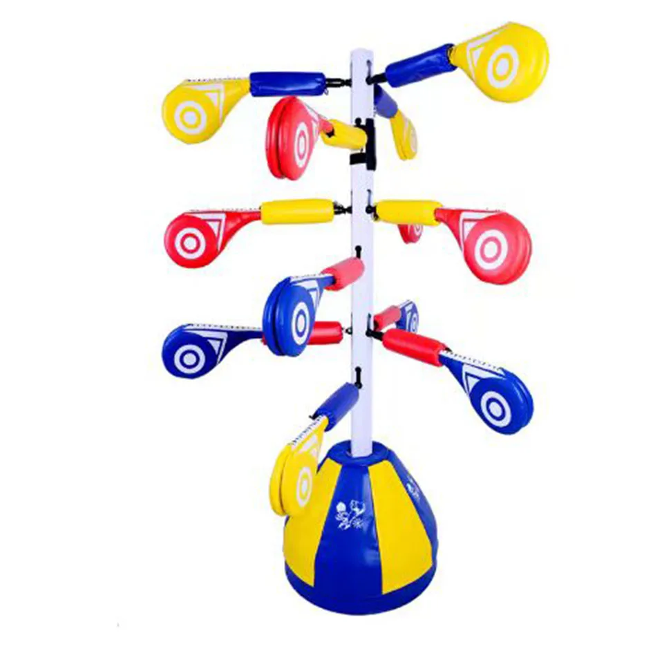 Taekwondo foot target training target vertical tumbler boxing target fixed frame Taekwondo training equipment