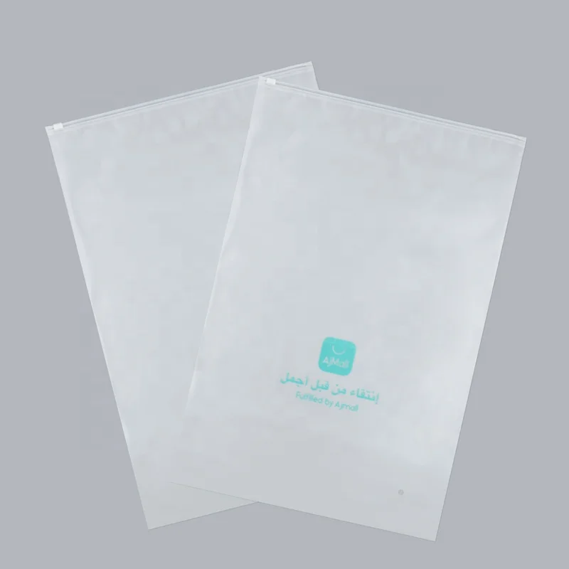 Plastic Material for clothing packaging zipper top sealing bags