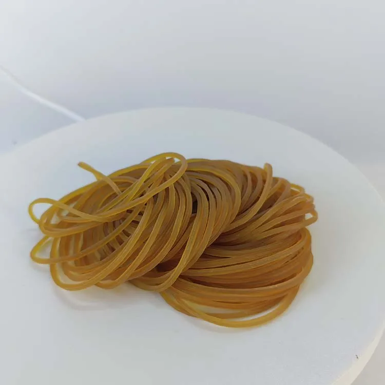 High Quality Best Selling custom Natural Yellow Elastic Rubber Bands