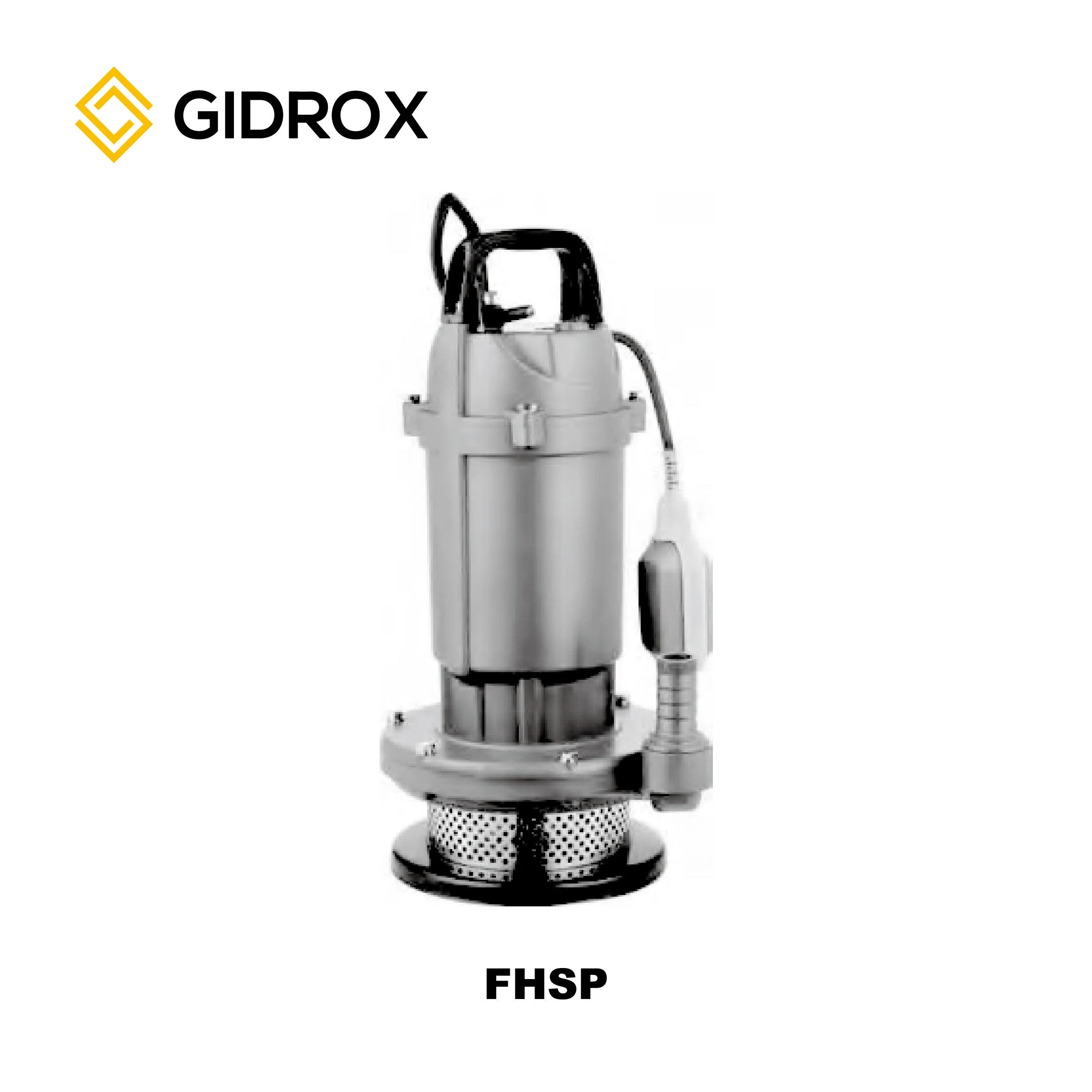 GIDROX QDX big outlet 6inch 3kw 4hp high flow low head water pump  float switch submersible pump for