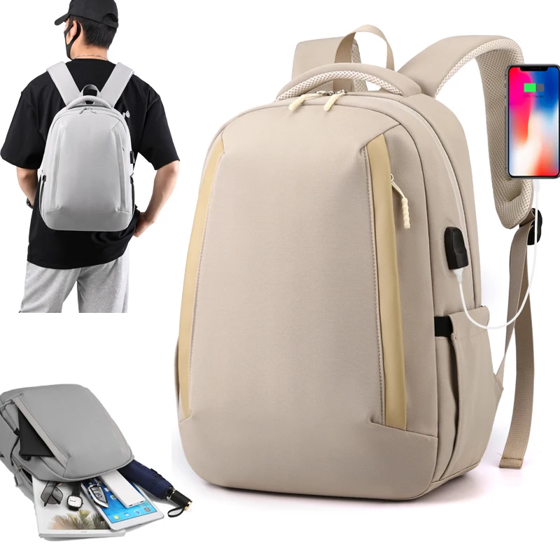 14 inch design laptop woman packet outward backpack with usb port bag unisex for men women waterproof