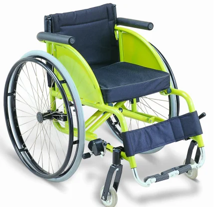 Manufacturer low price foldable support weight 100kg sit deep sports and leisure wheelchair