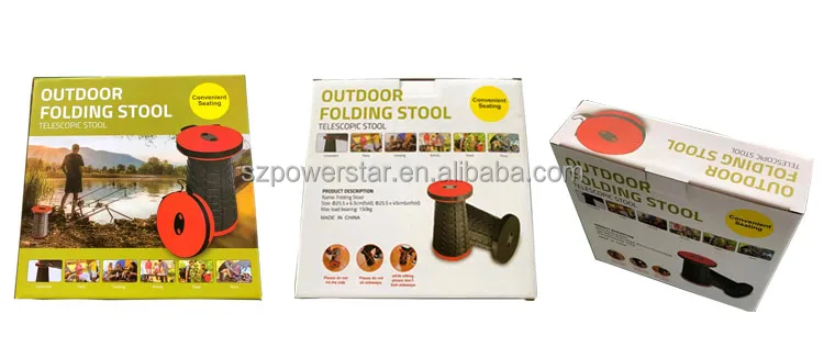 hot selling Outdoor Retractable Small Adjustable Folding Telescopic Stool Portable Foot Stool