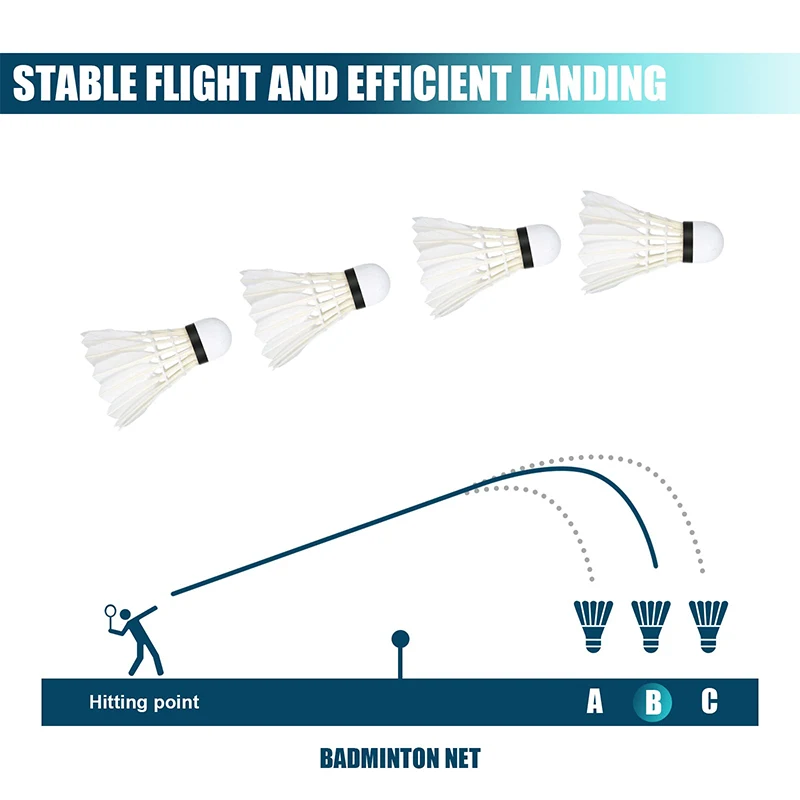 Hot Sale In Malaysia Market Factory Direct Supply Goose Feather Badminton Shuttlecock