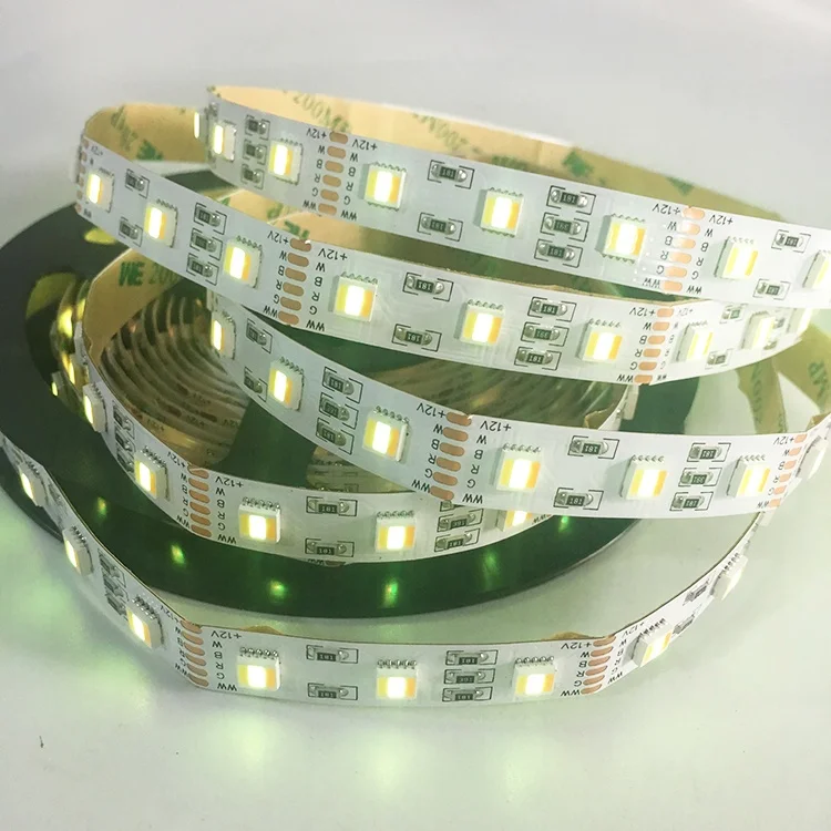  Светодиодная лента 5 в 1 120 led m 10 мм ширина 12 24 5050 rgbwww rgb