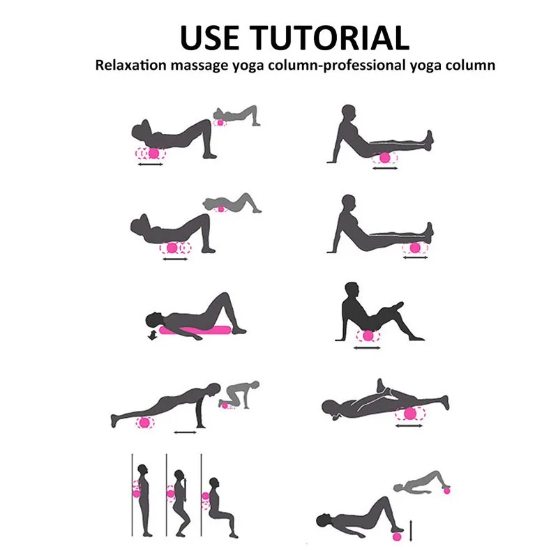Электрический Вибрационный Массажный ролик массажная Колонка для йоги спинки ног 5 режимов регулируемый массажер блок тренажерного зала фитнеса тренировок