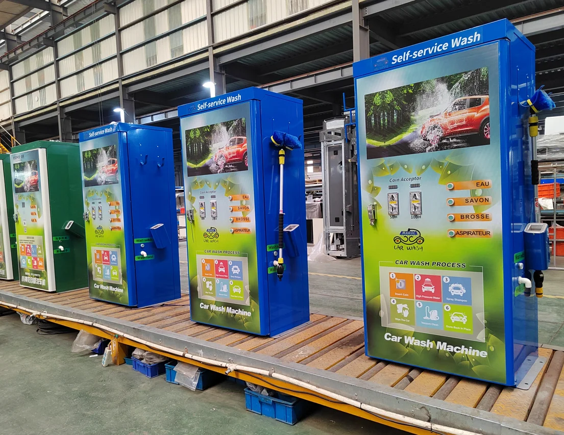 Self Service Car Wash Machine 1 PHASE AC 220 V 50 HZ Charged According to Washing Time