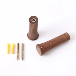 Wholesale factory direct price wood wall hook vintage wooden coat rack hanging hooks with screw