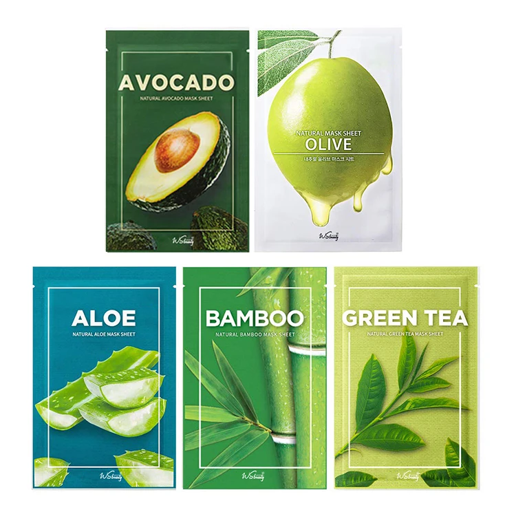 private label Best Face Natural Organic Korean Whitening Hydrating Moisturizing Fruit Facial Sheet Mask