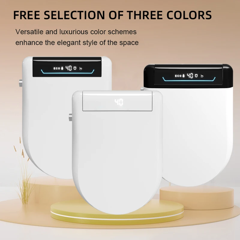 2025 New Design Electronic Heated Automatic Intelligent Smart U V Shape Bidet Toilet Seat With Automatic Cover Opening Function