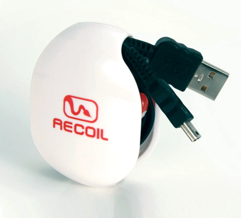 Custom logo silicone magnetic clip cable twist ties