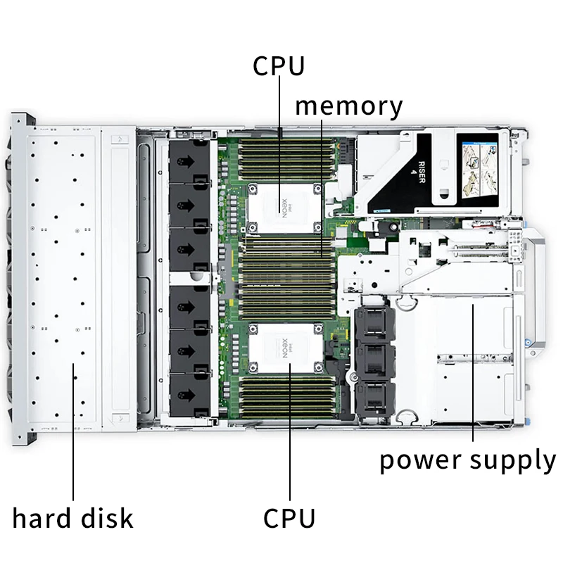 High Quality 4310R Stable 32G r750 2u Rack Server Enterprise Server