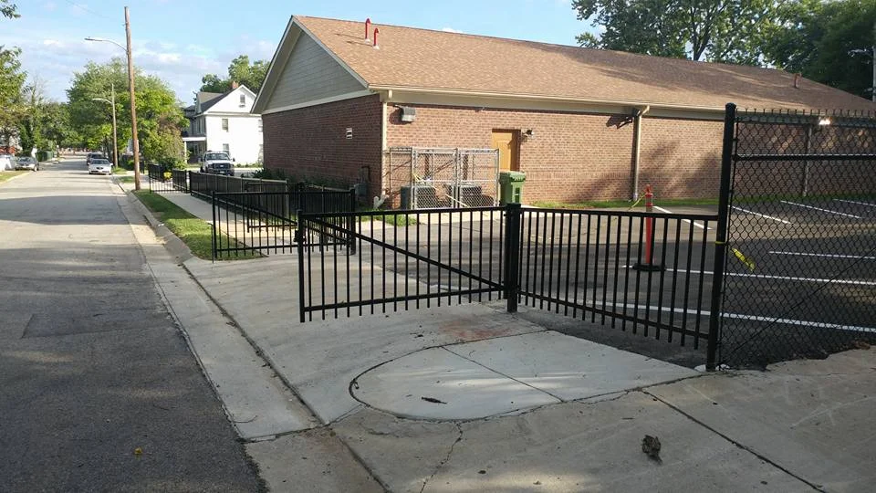 Chinese style 8x8 luxury iron fence panels wrought black