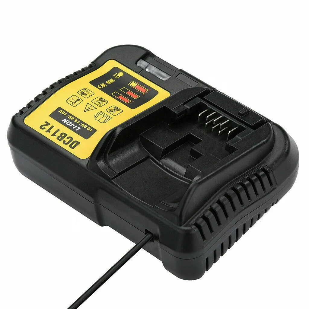 Зарядное устройство 2A для аккумуляторов Dewalt DCB112 12-18 в литий-ионное зарядное XR заменяет DCB107