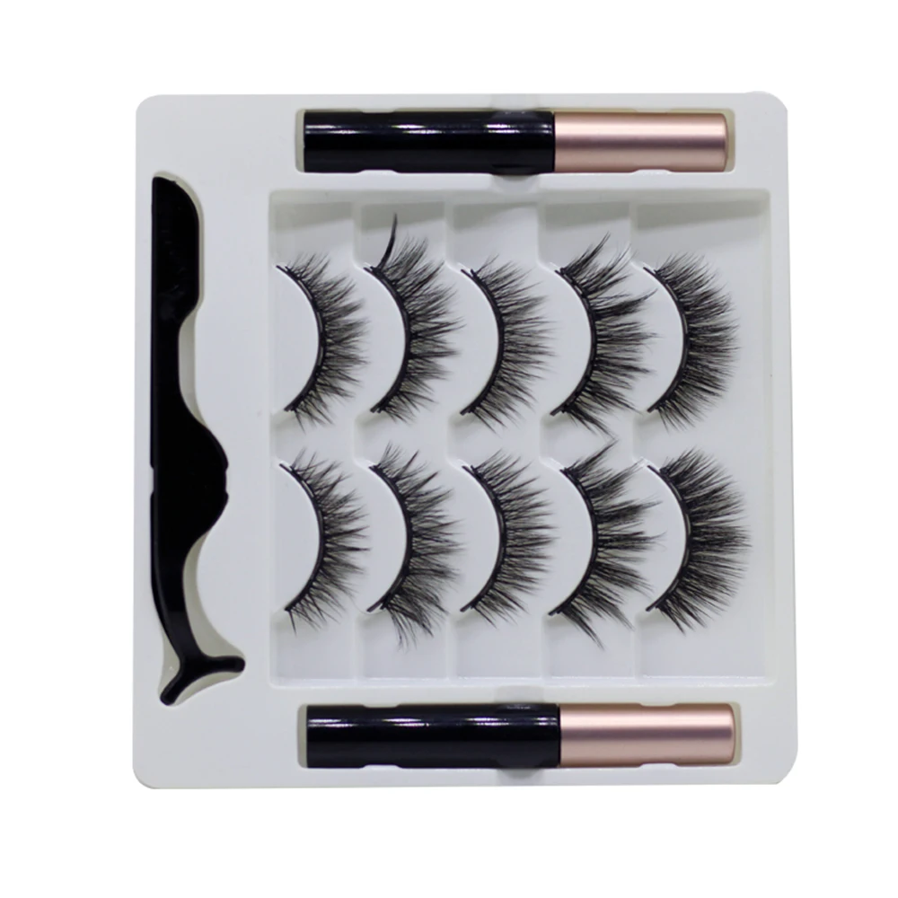 Wholesale 3D Mink Lashes Private Label Mink Eyelash Magnet Lashes Own Brand Eyelashes Magnetic Eyelashes