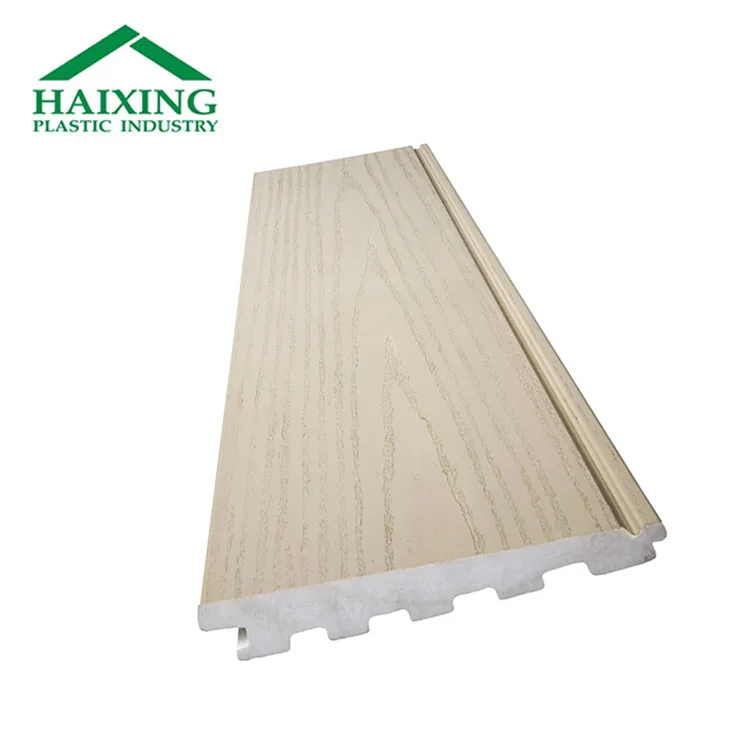 Environmental Friendly Solid inclined cladding panel pvc/wpc