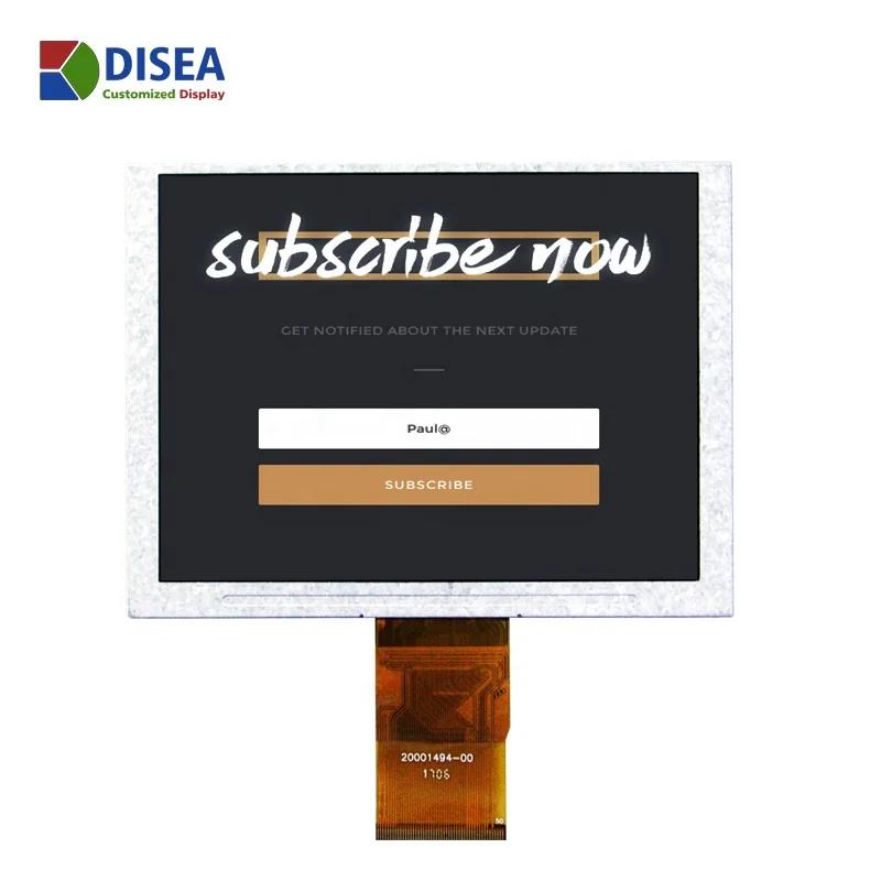 DISEA 640x480 Солнечный читаемый экран 5,0 дюймов tft ЖК-дисплей модуль с высокой яркостью