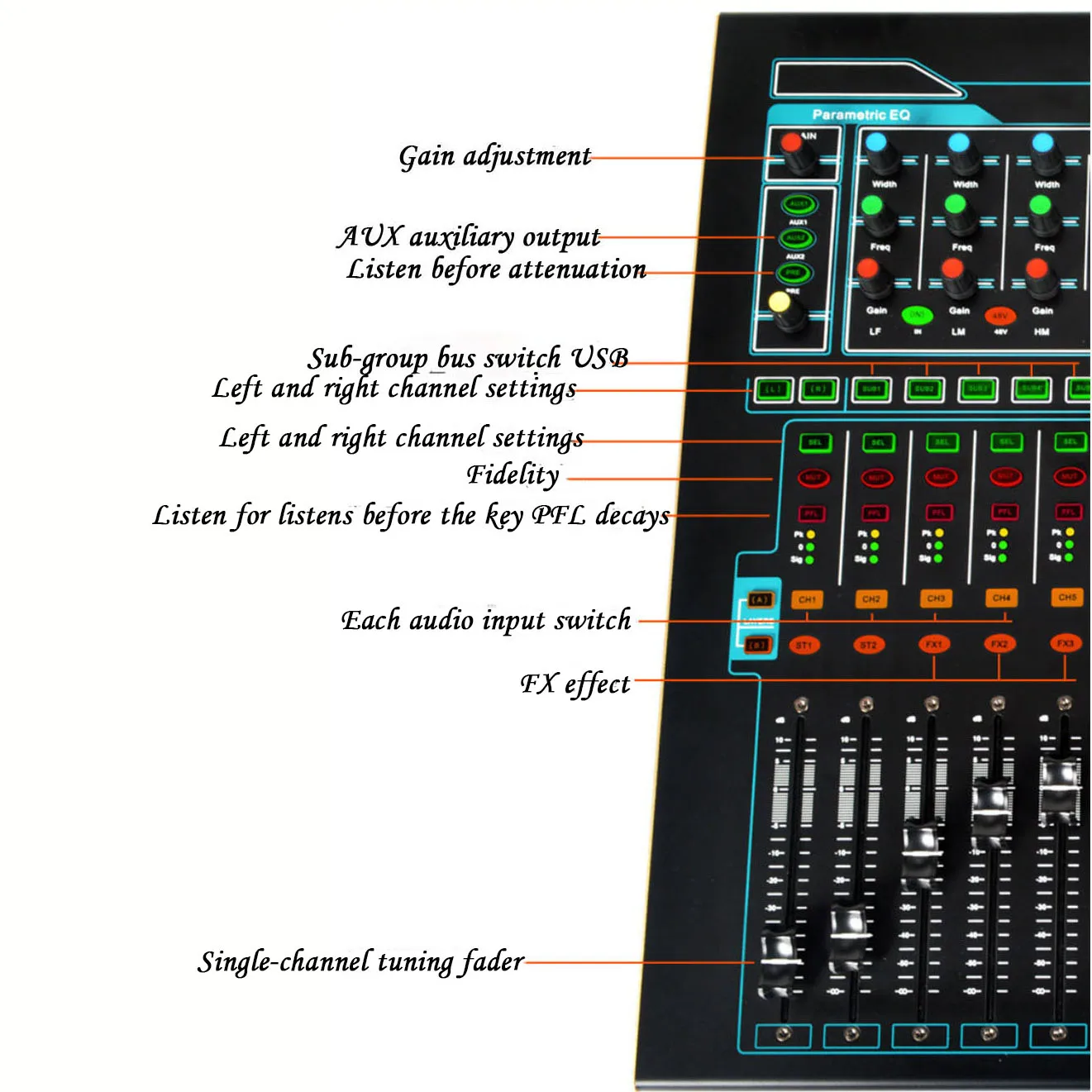 wholesale di music mixer 20 channel powered mixer console concernt hall sound mixer