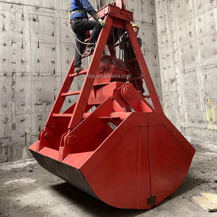 0.5 Cube To 20 Cube Multi-functional Wireless Remote Control Grabber Crane Hydraulic Grab For Use With Overhead Cranes