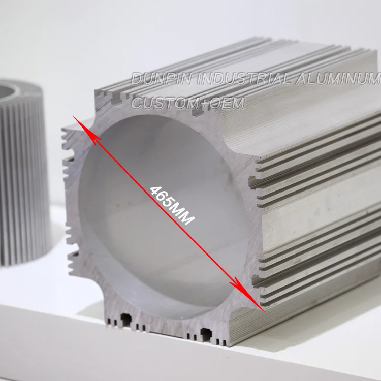OEM  Aluminum  Extruded Electric Motor Extrusion Housing Aluminum extrusion profile for Motor housing