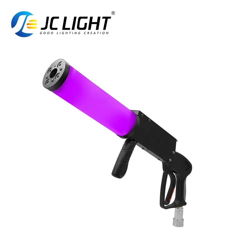 Popular Stage Special Effect Mini Handheld Carbon Dioxide Led Co2 Gun Party Wedding Dj Gas Column Gun Smoke Jet Fog Machine Gun