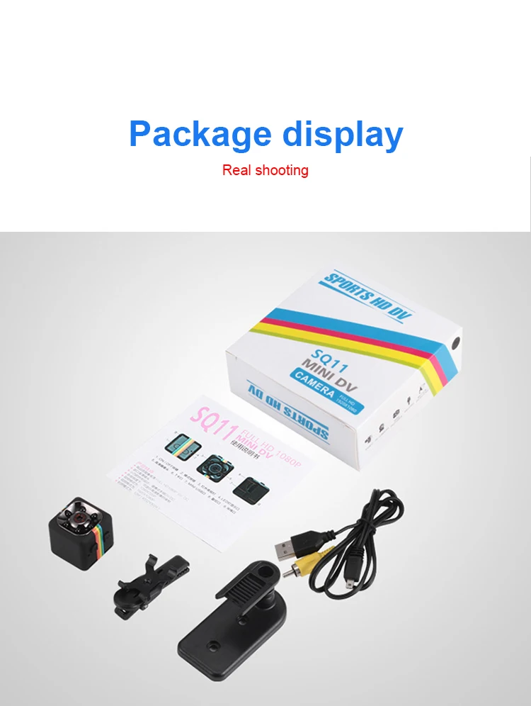  Vanci SQ11 портативный рекордер HD 1080P ночное видение DVR Micro Sport DV Скрытая шпионская