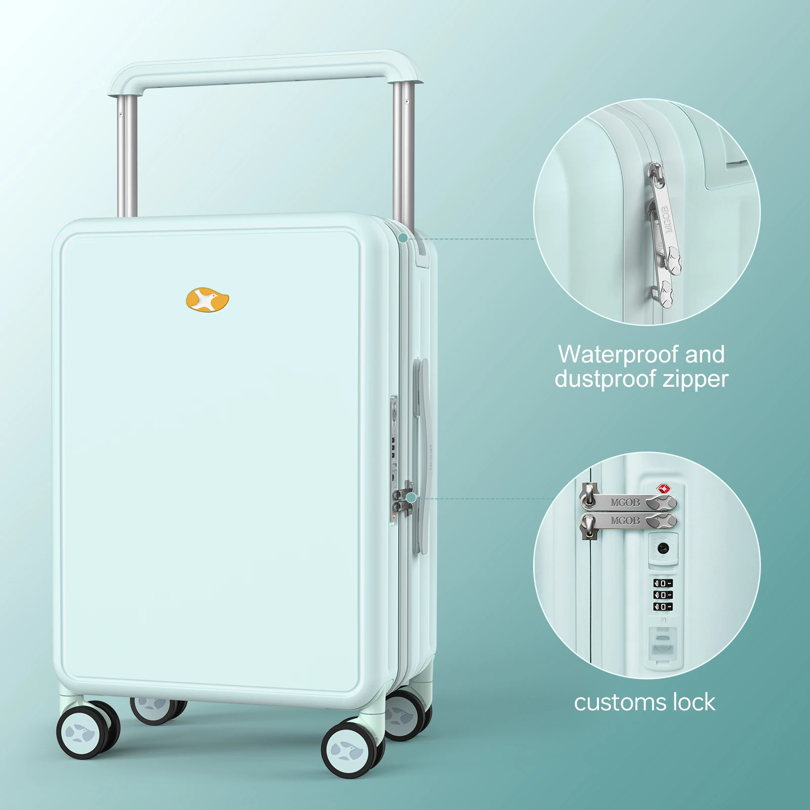 ABS PC Custom 3 Pcs Handle ABS Suitcase Luggage Bags Travel factory price carry on suitcase 10kg luggage american luggage