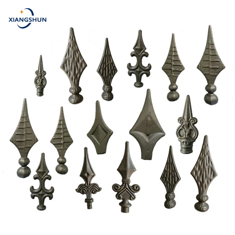 Wrought iron gate and fence top ornaments spear points with good quality