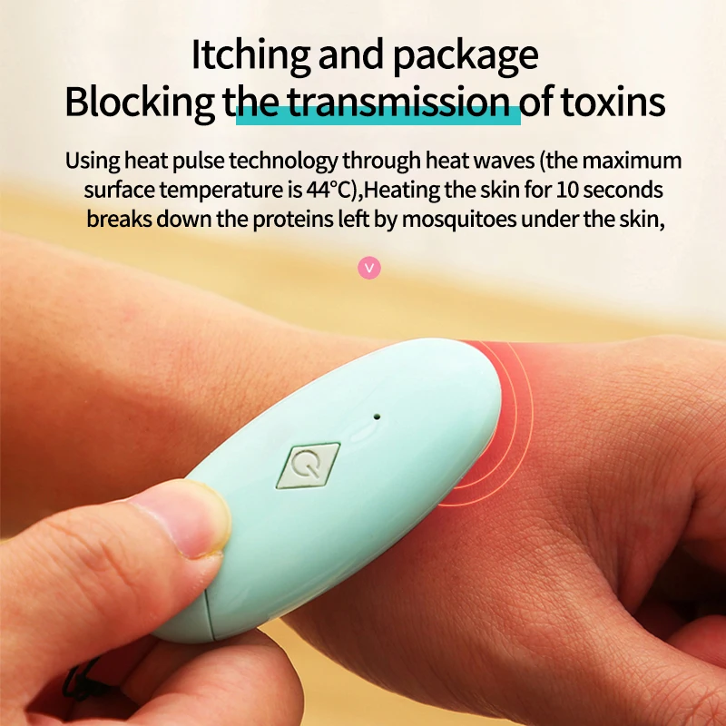 anti itching mosquito insect bite remover healer powered by mobile phone
