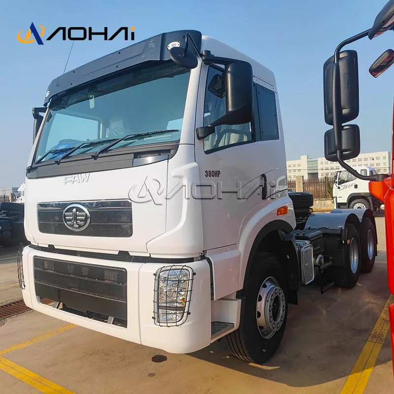 Chinese Factories FAW  Prime Mover Towing Trailer Head 380hp 6x4 Left Drive Tractor Trucks