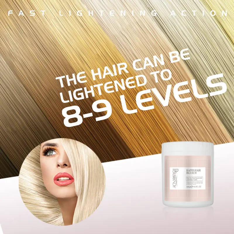 Good Quality 100% Tested 9+ Ammonia Free Italy Hair Bleach Powder Professional For Salon Use