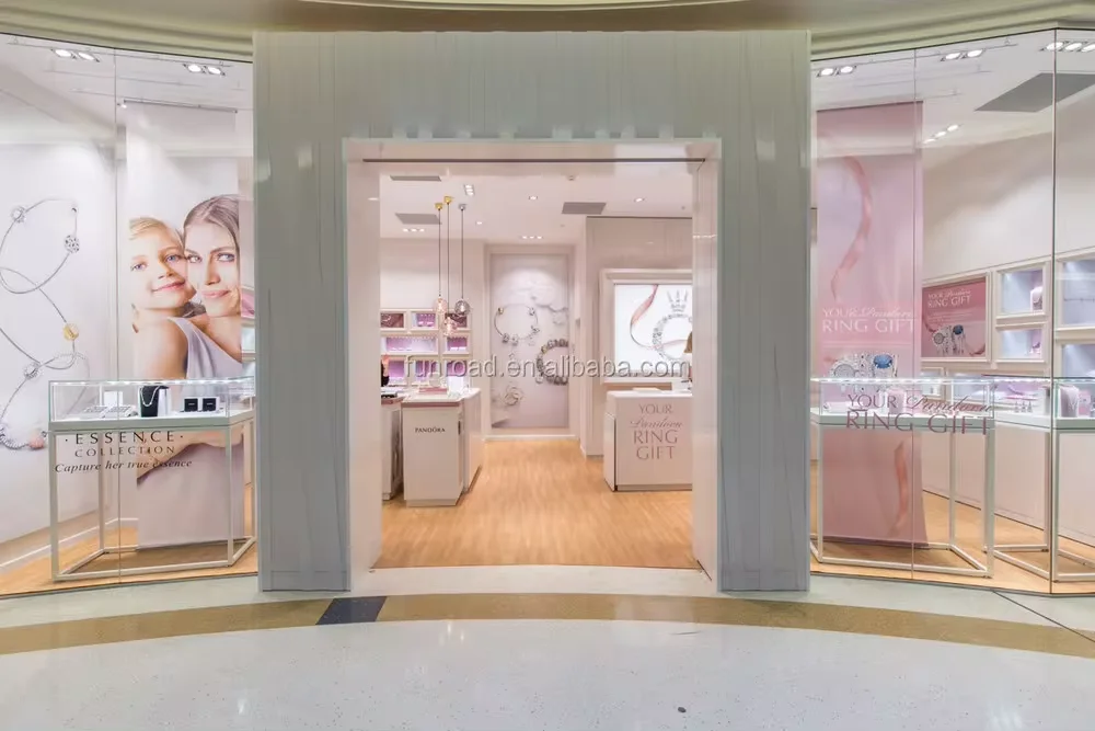 Jewellery Shop Furniture Design Luxury Wooden Glass jewel Display Cabinet And Showcase For Jewelry Store Decoration