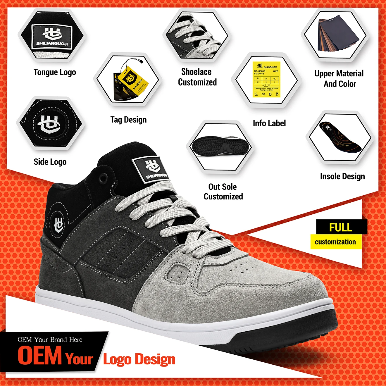 Wholesale Safety Shoes Suede Leather Anti-puncture Anti-slip Anti-smash Composite Toe Rubber Comfortable Safety Shoes