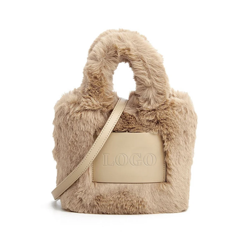 Custom 2023 Fur Bags Vegan Leather Women Hand Bag Lamb Wool Mini Handbags From China Ladies Luxury Purses