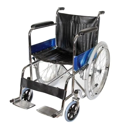 Rehabilitation Therapy Supplies Sillas De Ruedas 809 Basic Manual Foldable Lightweight Wheel Chair Disabled  Cheap Price